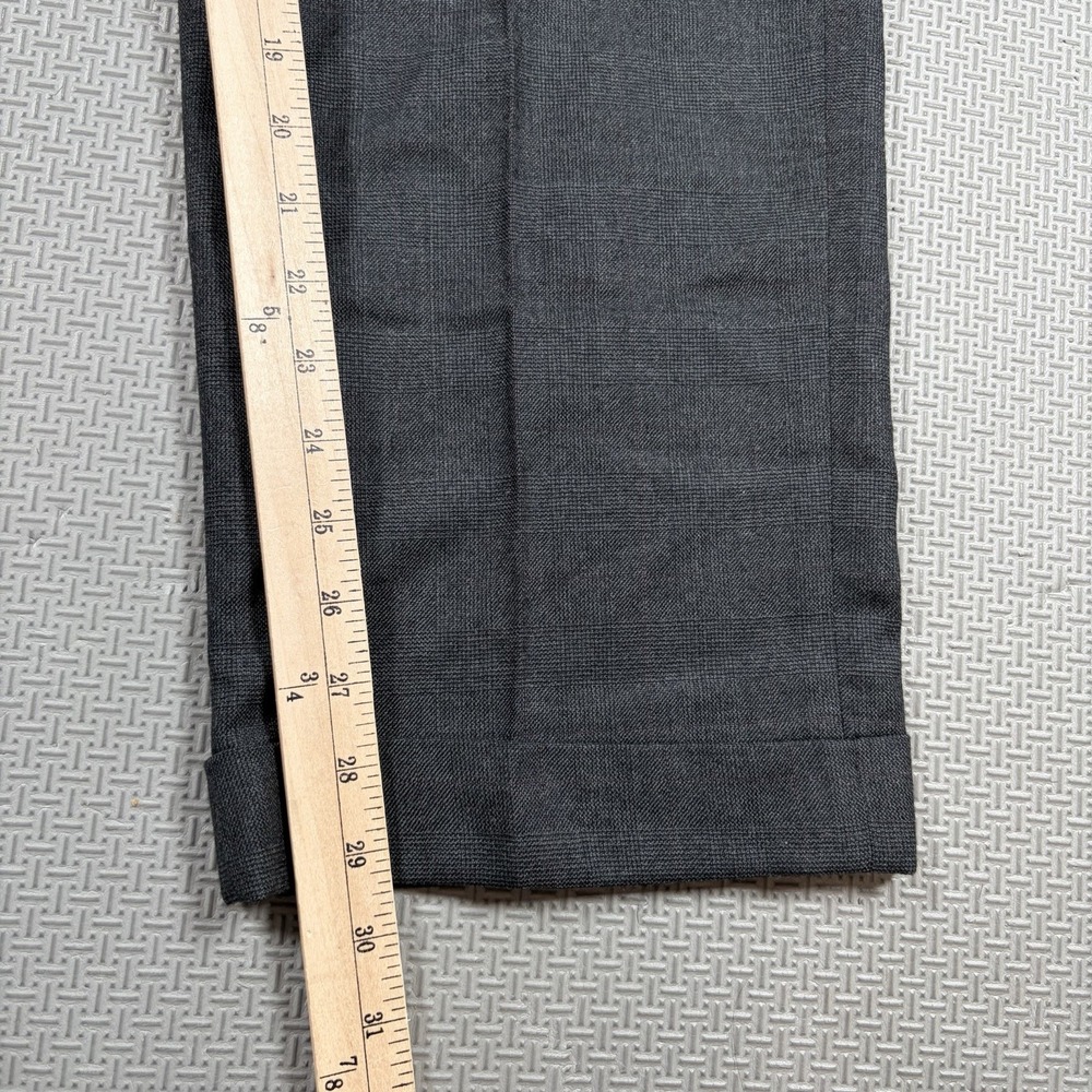 VTG Brooks Brothers Makers Men's Wool Pleated Dress Pants Made USA 34x29 Cuffed - Picture 7 of 11